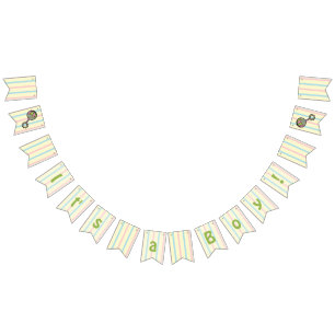 Simply Sweet Rattle Bunting Banner