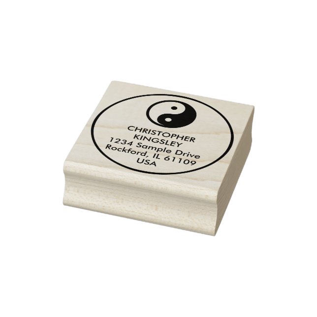 Simply Symbol / Icon - YIN YANG + idea Rubber Stamp (Stamp)