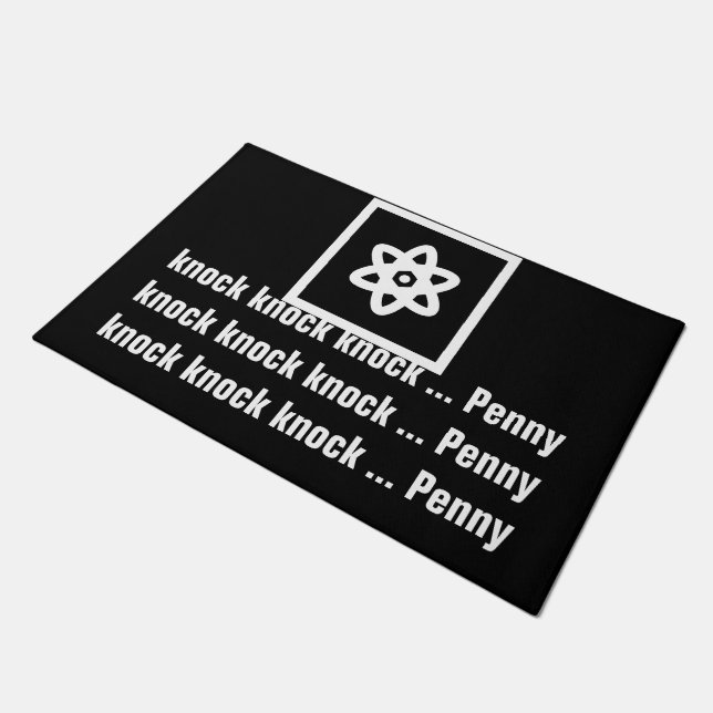 Simply Symbols - Atom Sign + your ideas Doormat (Angled)