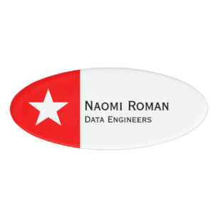 Simply Symbols - FULL STAR + your ideas Name Tag