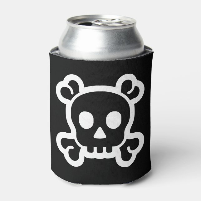 Simply Symbols / Icons - SKULL & BONES + ideas Can Cooler (Can Front)