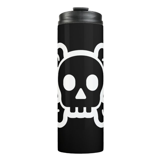 Simply Symbols / Icons - SKULL & BONES + ideas Thermal Tumbler (Front)