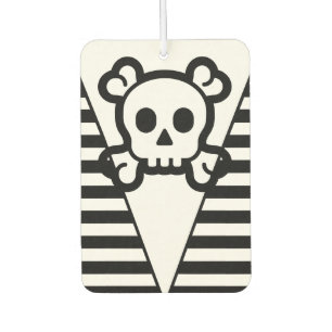 Simply Symbols - SKULL & BONES + your ideas Car Air Freshener