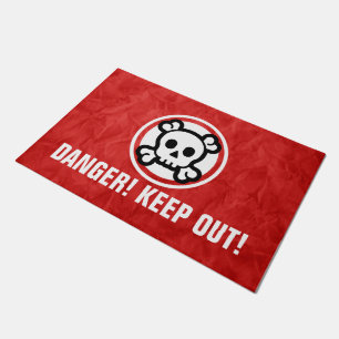 Simply Symbols - SKULL & BONES + your ideas Doormat
