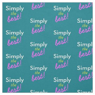 Simply text design / change in your ideas fabric
