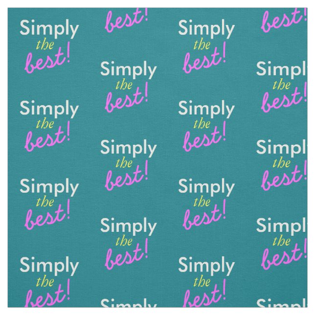Simply text design / change in your ideas fabric (Swatch)