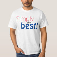 Simply text design "Simply the best!"