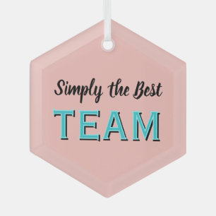 Simply the Best Team Glass Tree Decoration