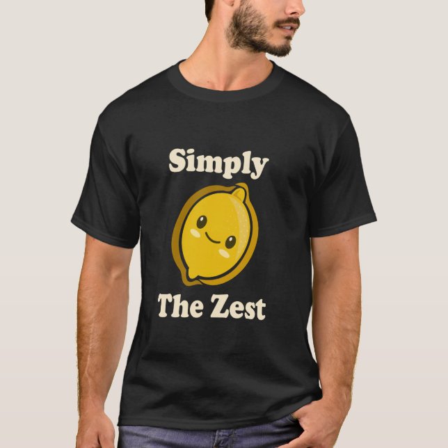 Simply The Zest Cute Adorable Kawaii Lemon Food Pu T-Shirt (Front)