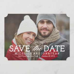 Simply Timeless Photo Save The Date Card
