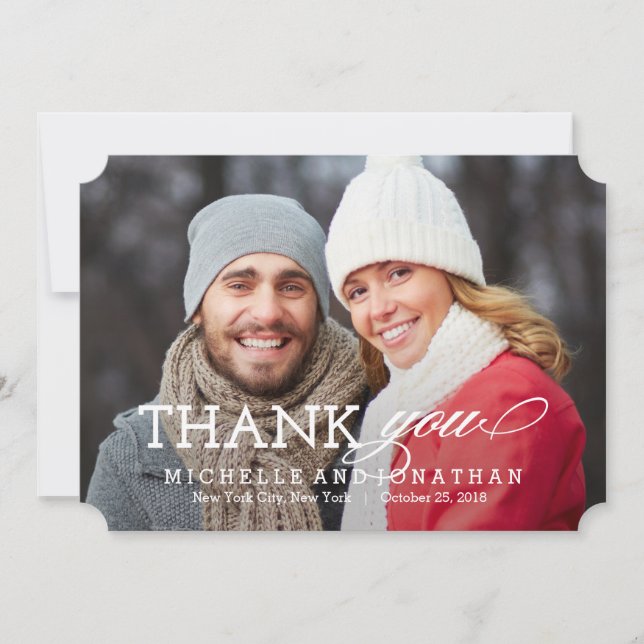 Simply Timeless Photo Thank You Card (Front)