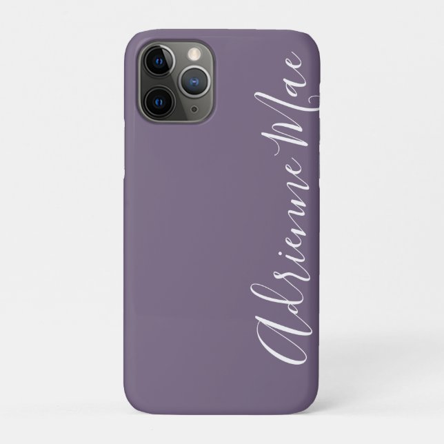 Simply Trendy Personalized Purple Grape Case-Mate iPhone Case (Back)