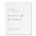 Simply Typography Modern Wedding Welcome Sign