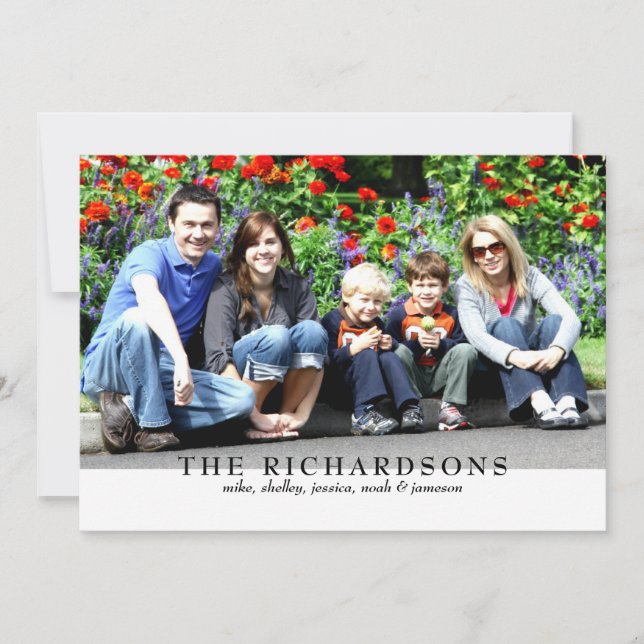 Simply Us Photo Holiday Card (Front)
