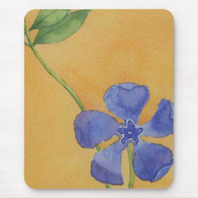 "Simply Vinca" Floral Mousepad (Front)