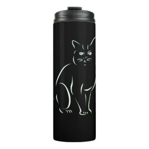 Simply White Kitty Cat Thermal Tumbler