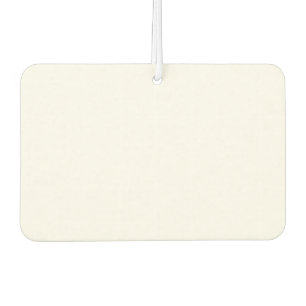 Simply White Solid Colour Personalise It Custom Car Air Freshener