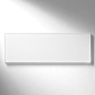 Simply White Solid Colour Personalise It Custom Name Tag