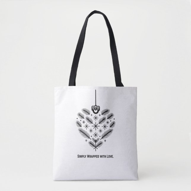 Simply Wrapped with Love T-Shirt Tote Bag (Front)