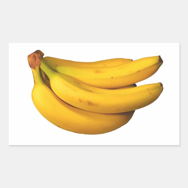 Simply Yellow Bananas Photo in a Bunch Rectangular Sticker (Front)
