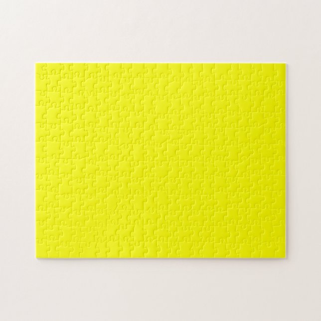 Simply Yellow Solid Colour Jigsaw Puzzle (Horizontal)