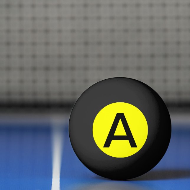 Simply Yellow Solid Colour Ping Pong Ball (Net)