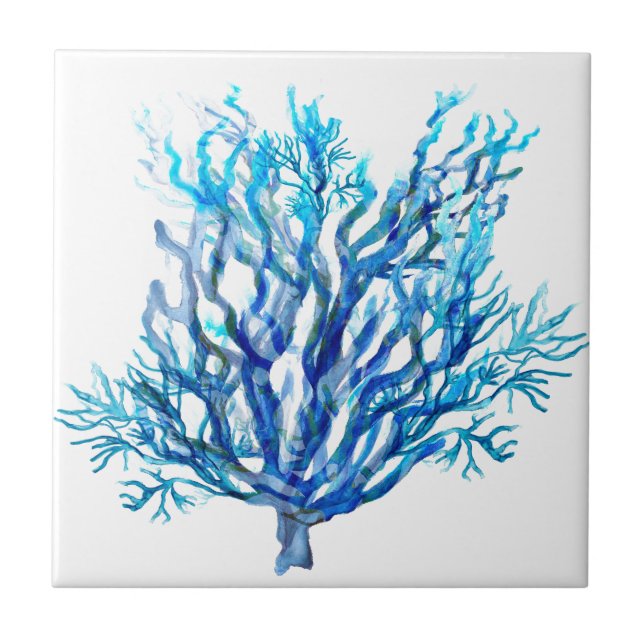 SimplyBlue Coral Ceramic Tile (Front)