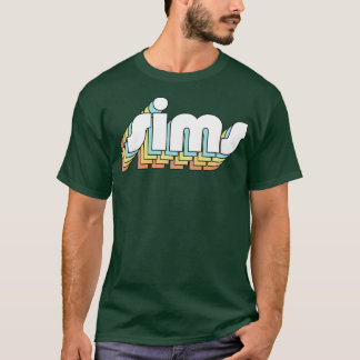 Sims Retro Rainbow Typography Faded Style T-Shirt