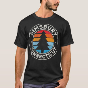 Simsbury Connecticut CT Vintage Graphic Retro 70s T-Shirt