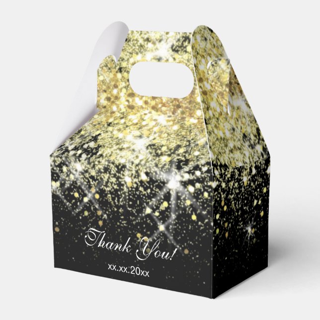 simulated chunky glitter  favour box (Front Side)