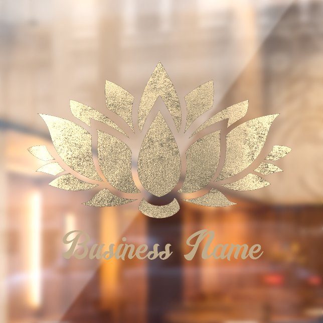 simulated foil lotus flower window cling (Sheet 2)