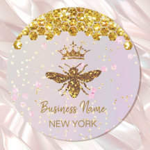 simulated glitter bee