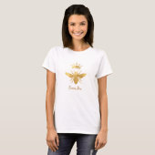 simulated gold foil queen bee T-Shirt (Front Full)