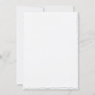 Simulated Hand Torn Deckle Save The Date Template