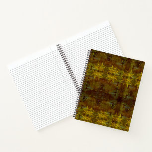 simulated leather and gold stitching 001 notebook