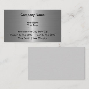 Simulated Metal Business Cards
