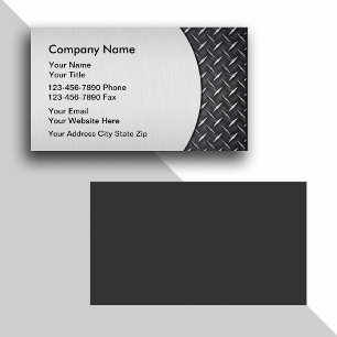 Simulated Metal Business Cards