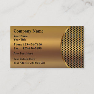 Simulated Metal Business Cards