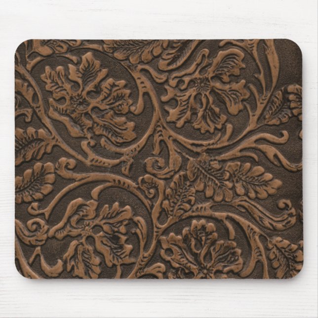 Simulated Saddle Leather Mouse Pad (Front)