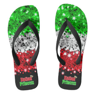 Simulated Sparkly Glitter Italian Princess Thongs