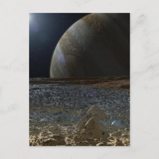 Simulated View from Europa's Surface Postcard