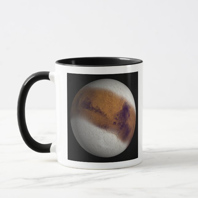 Simulated view of Mars Mug (Left)