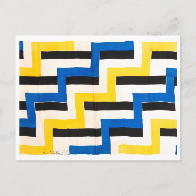 Simultaneous Fabric | Sonia Delaunay | Postcard (Front)