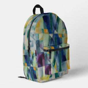 Simultaneous Window 1912 by Robert Delaunay Printed Backpack