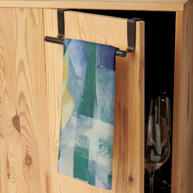 Simultaneous Window 1912 by Robert Delaunay Tea Towel (Thirds Fold)
