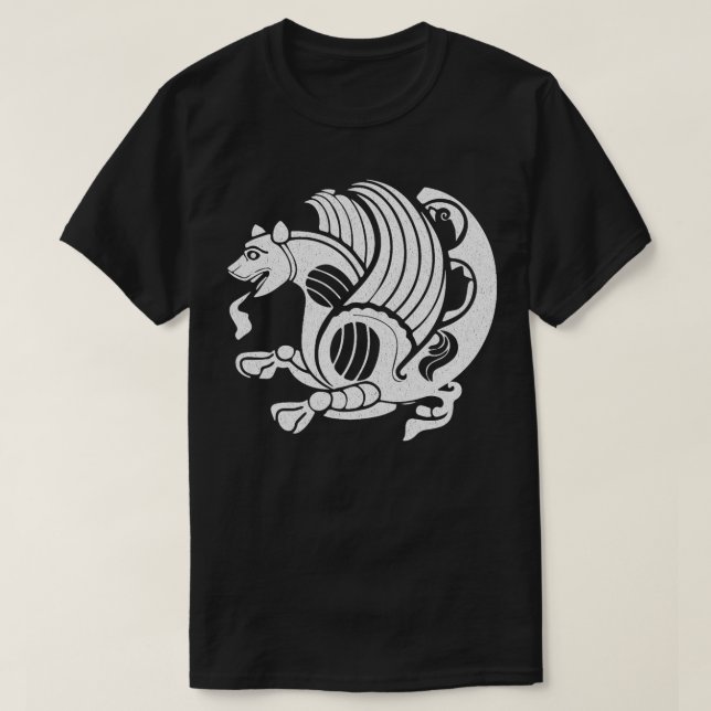 Simurgh Iranian Persian Mythological Bird Phoenix  T-Shirt (Design Front)