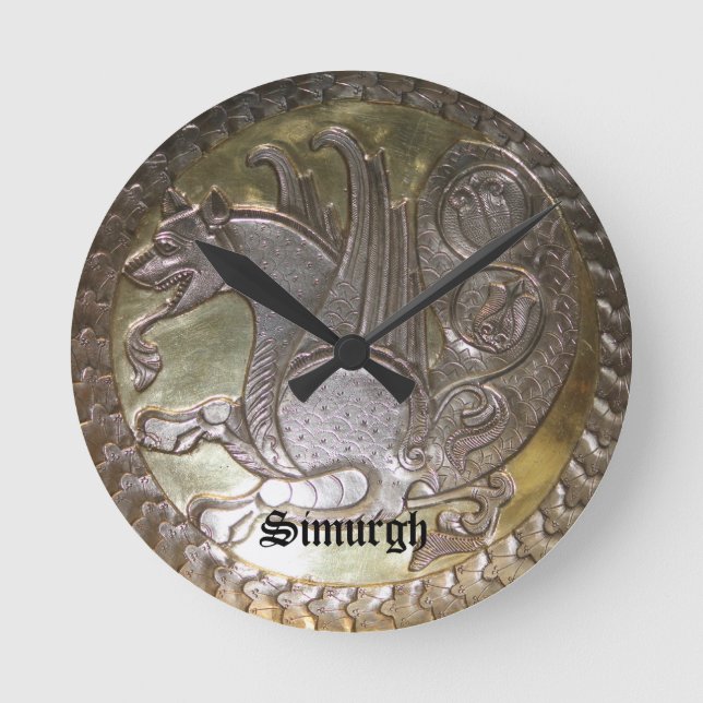 Simurgh Round Clock (Front)