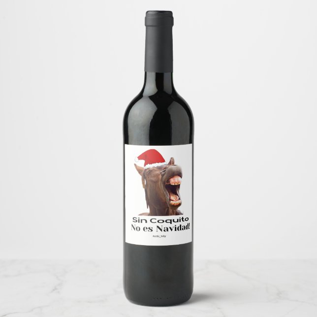 Sin Coquito No Es Navidad Wine Label (Front)