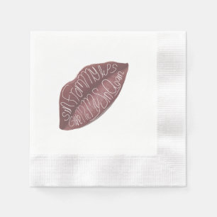 "Sin from my Lips" R+J quote napkins