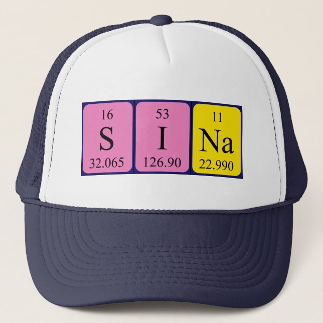 Sina periodic table name hat (Front)